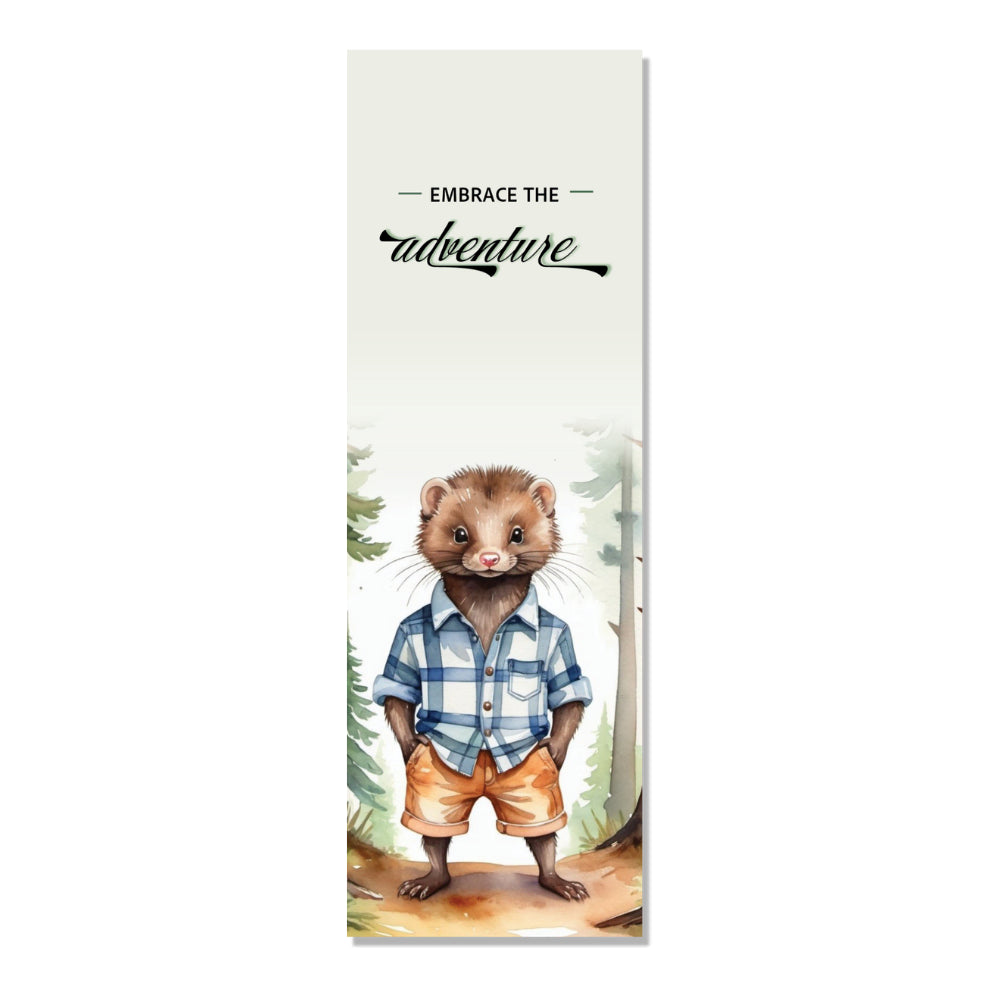 Beaver Family Adventures book marker that encourages all to embrace the adventure