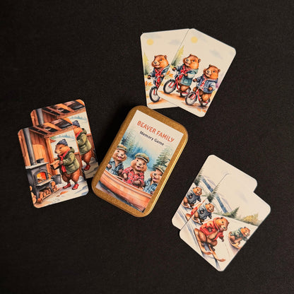 Beaver Family Memory Game