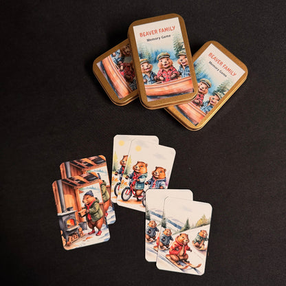 Beaver Family Memory Game