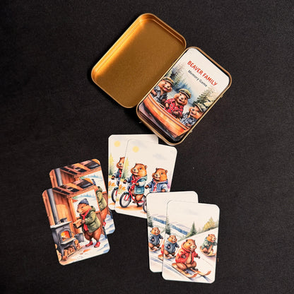 Beaver Family Memory Game